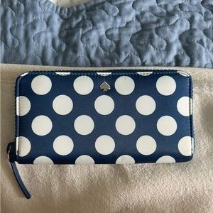 Blue Polka Dot Kate Spade Wallet